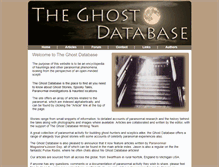 Tablet Screenshot of ghostdatabase.co.uk